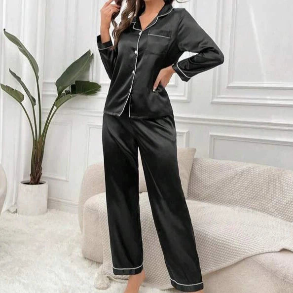 Satijnen pyjama set