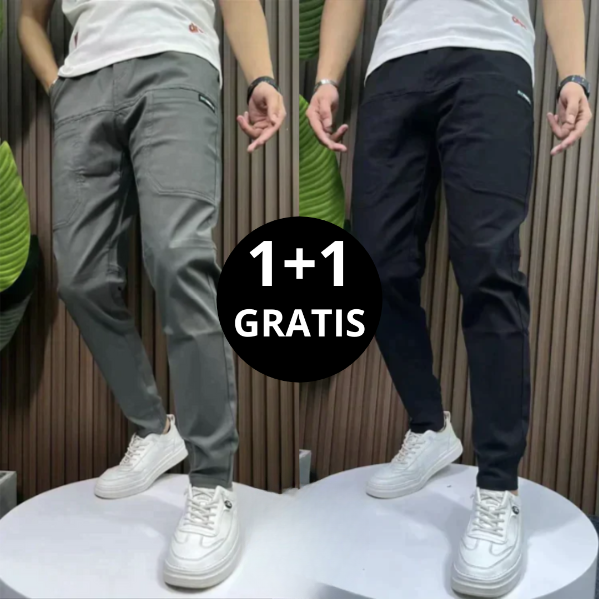 Miro™ |  Rekbare Cargobroek 1+1 GRATIS