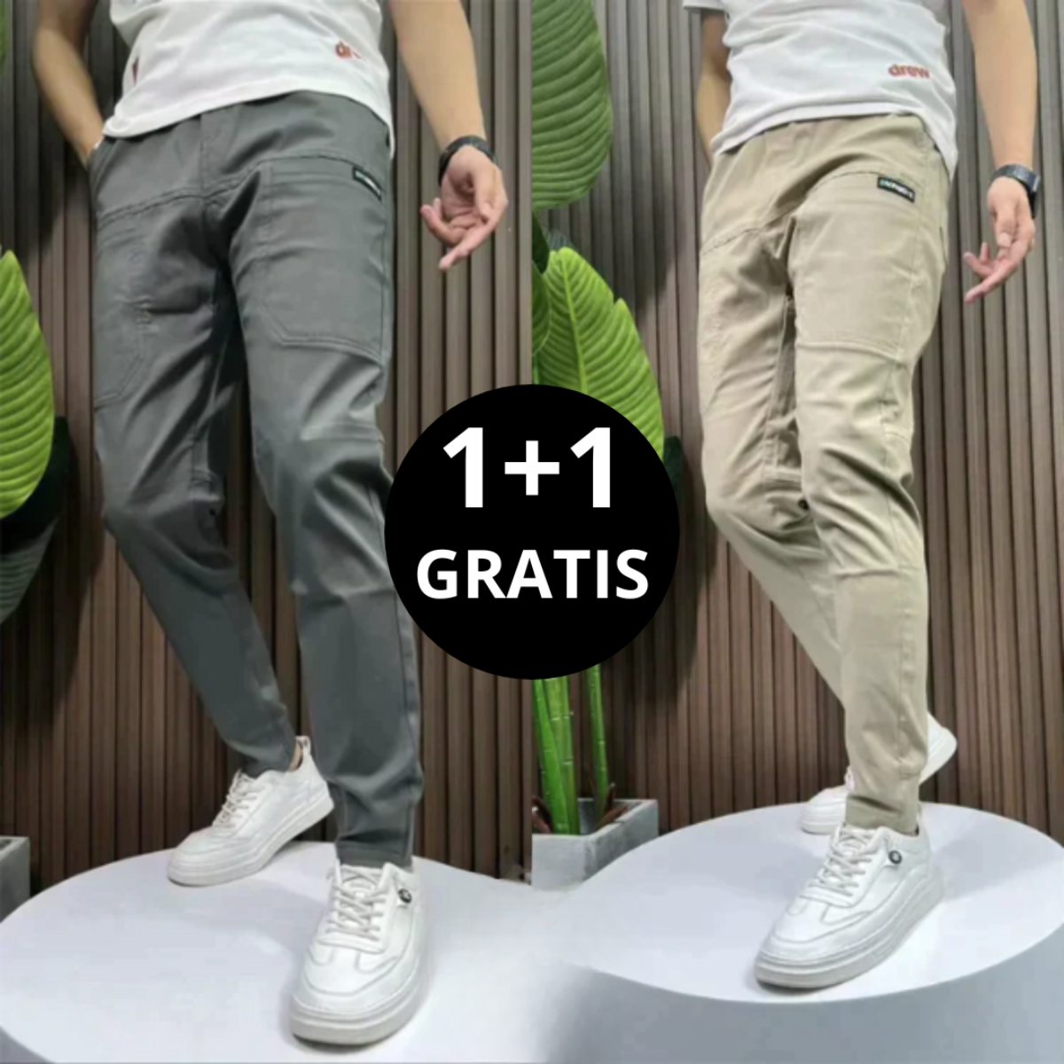 Miro™ |  Rekbare Cargobroek 1+1 GRATIS