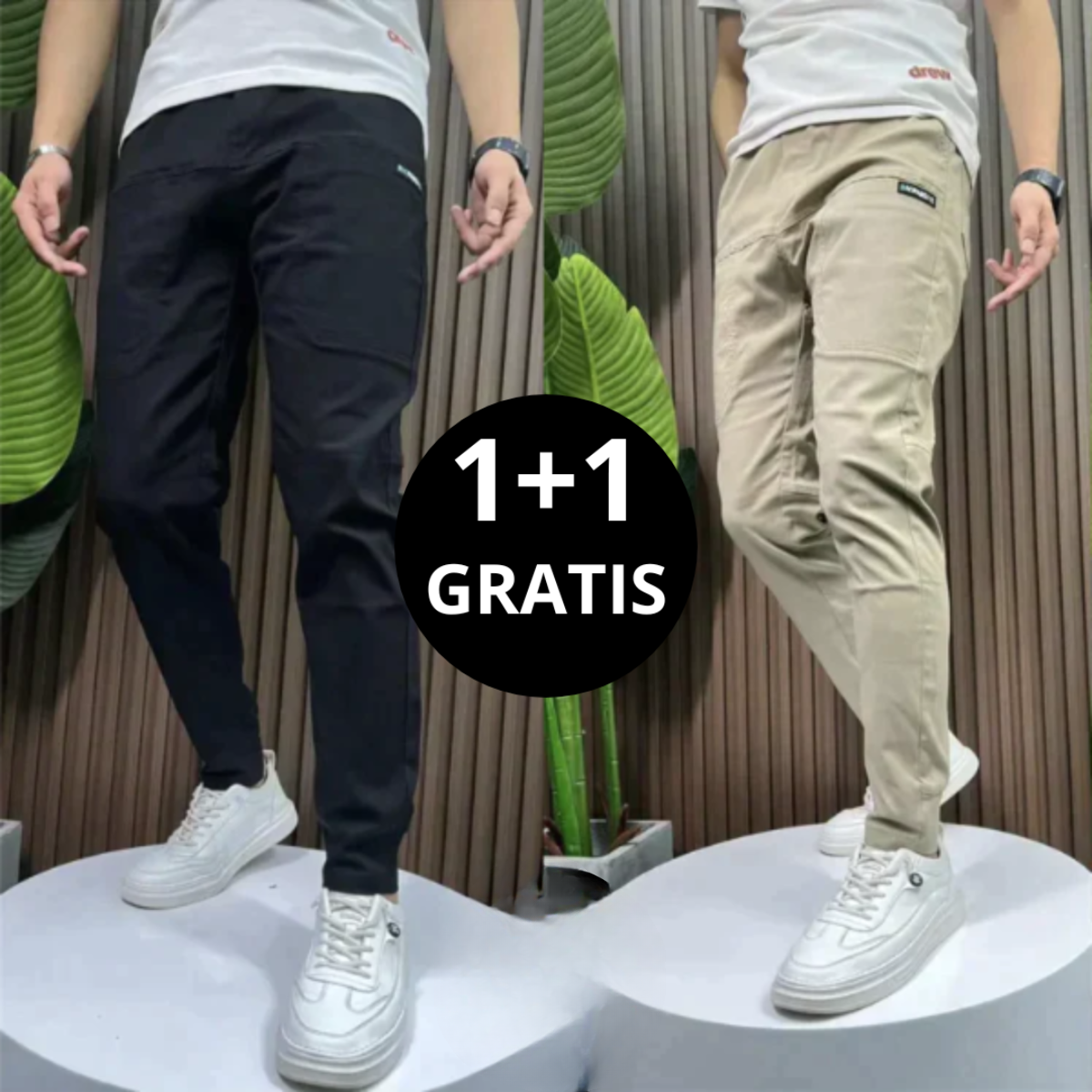 Miro™ |  Rekbare Cargobroek 1+1 GRATIS