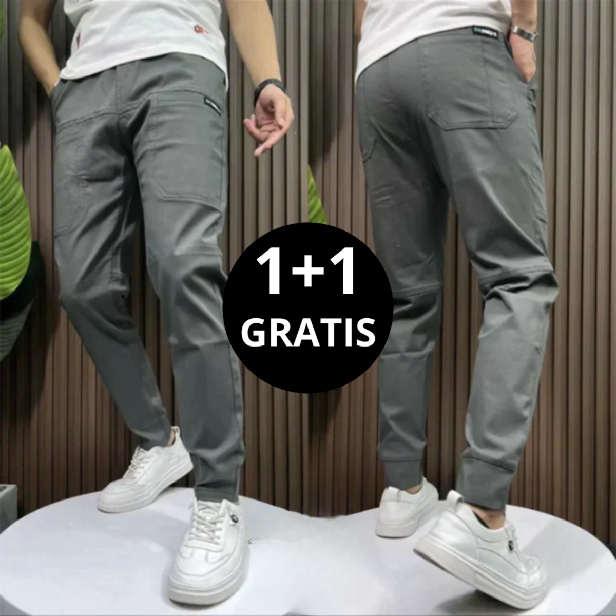 Miro™ |  Rekbare Cargobroek 1+1 GRATIS